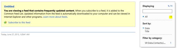 IE the result summary 